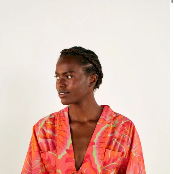 Bright Forest Midi Dress Farm Rio - Picture 4 of 6